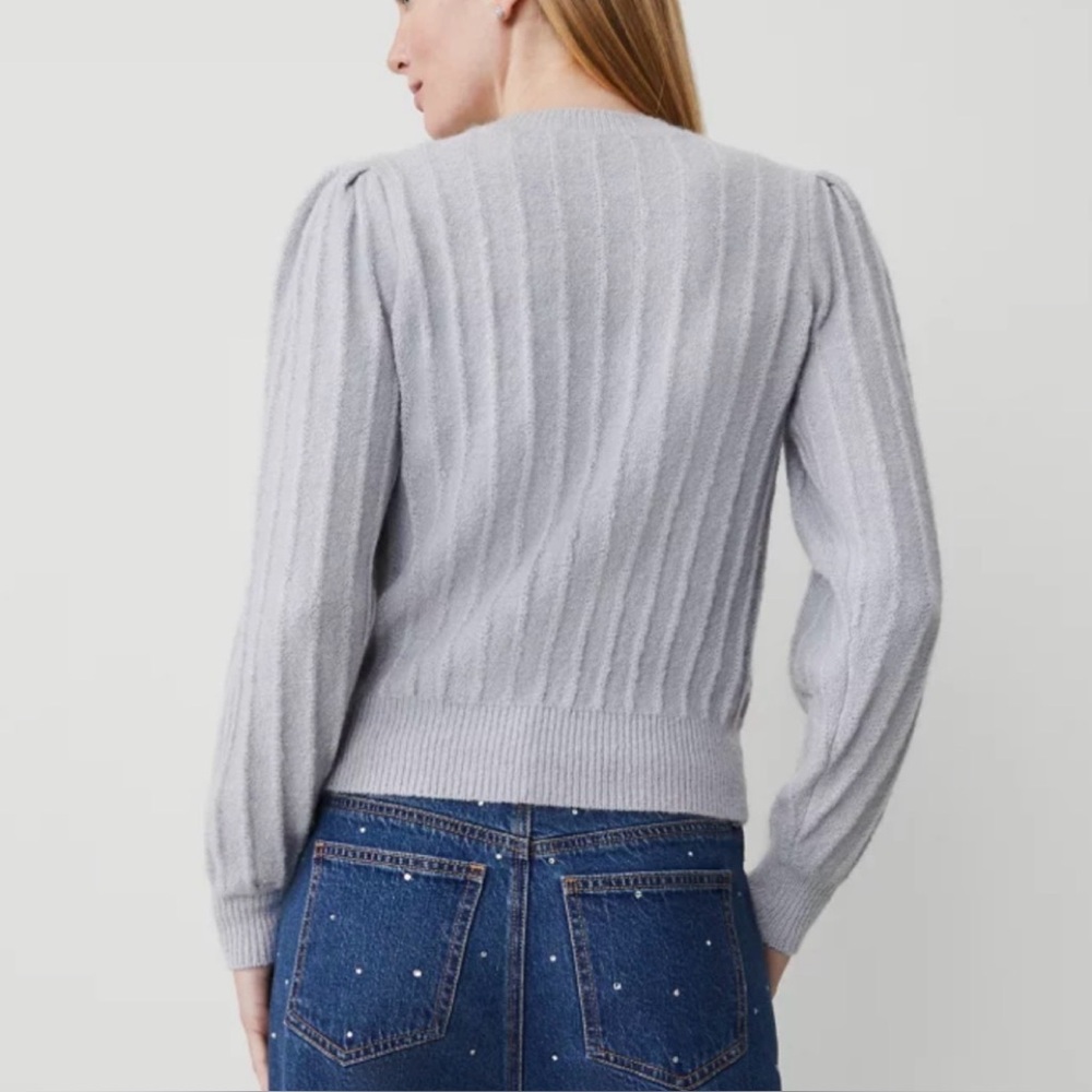 NWT Ann Taylor Ribbed Puff Sleeve Sweater Size M - Picture 2 of 7